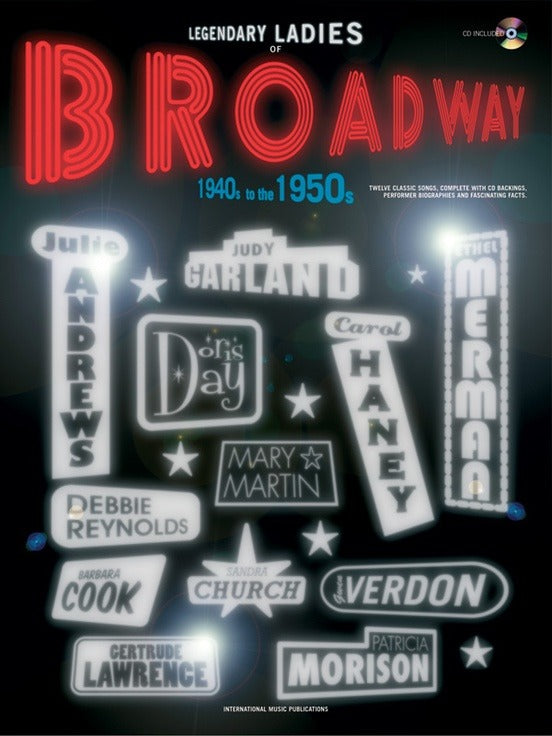 Legendary Ladies of Broadway 1940s to 1950s Book & CD