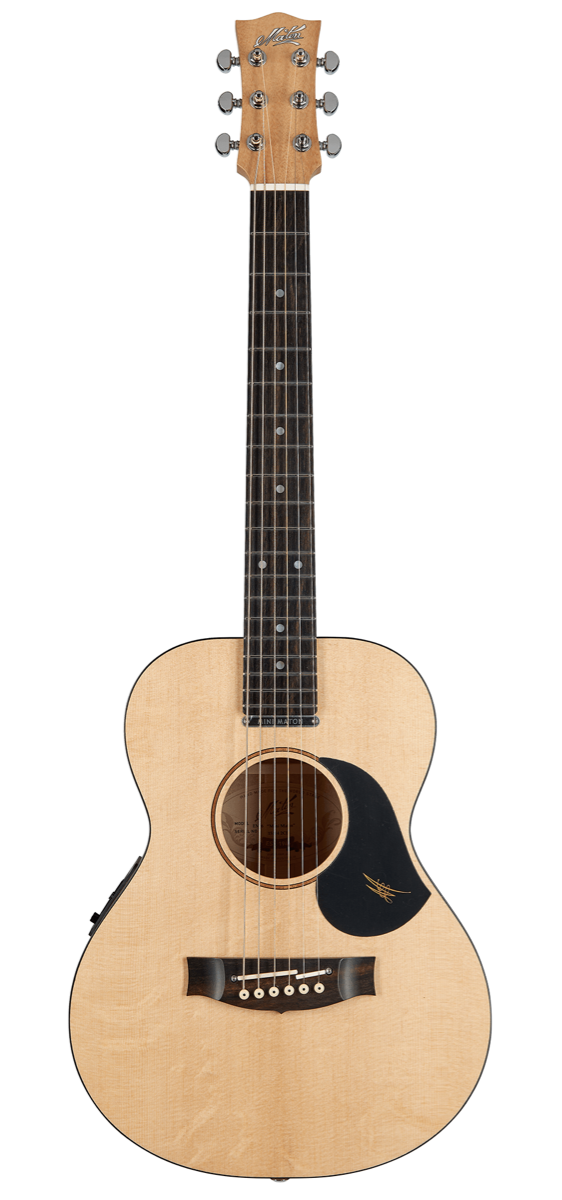 Maton EM6 Mini Acoustic Electric Guitar in Natural Satin