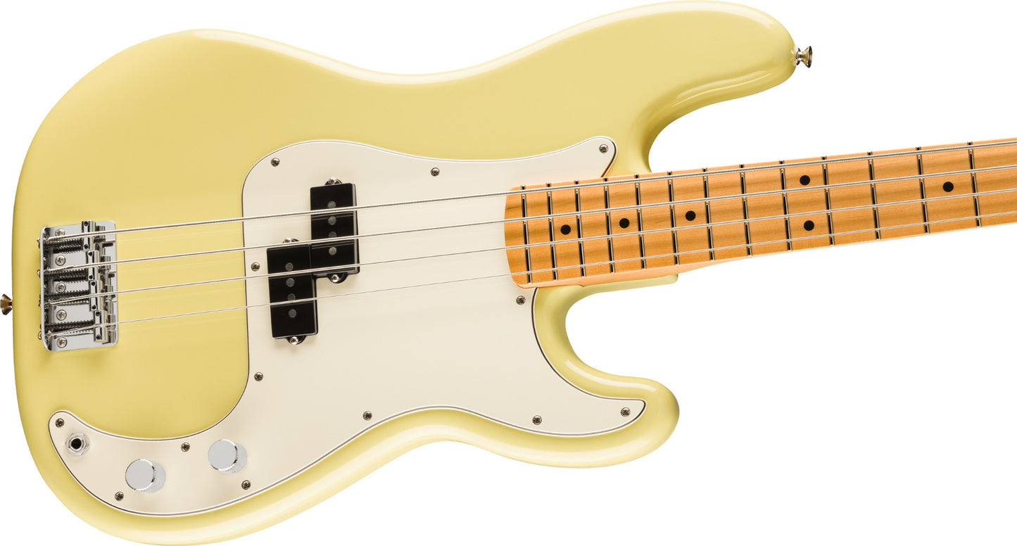 Fender Player II Precision Bass, Maple Fingerboard in Hialeah Yellow