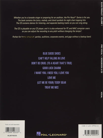 Elvis Presley Pro Vocal Men Volume 1 BK/CD