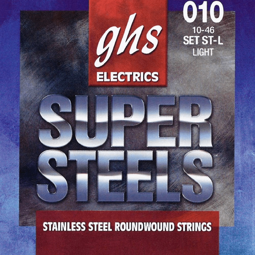 GHS STL Super Steels Light Electric Guitar Strings 10-46 Gauge