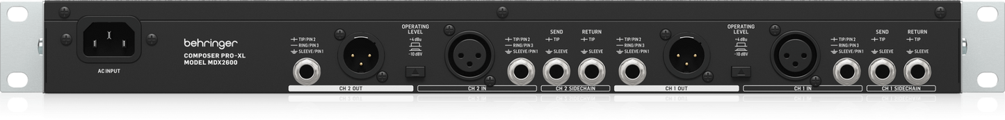 Behringer PRO XL MDX2600 V2 Reference Class 2 Channel Composer