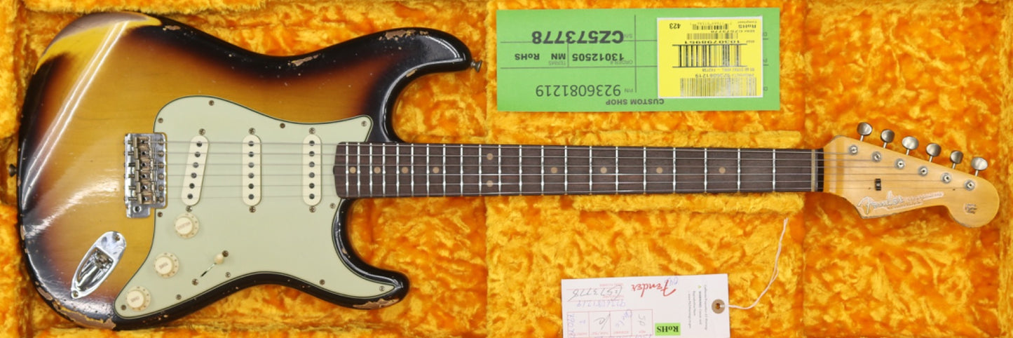 Fender Custom Shop 1960 Stratocaster Heavy Relic in Faded Aged 3 Color Sunburst