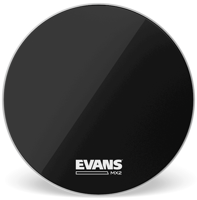 Evans MX2 Black Marching 32" Bass Drum Head