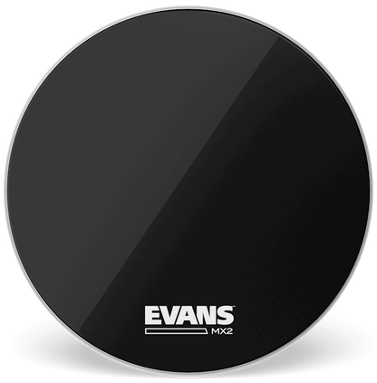 Evans MX2 Black Marching 32" Bass Drum Head