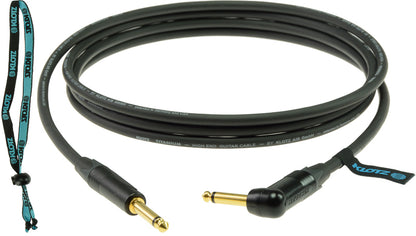 KLOTZ 6m 20ft Guitar Titanium Right Angle Instrument Cable