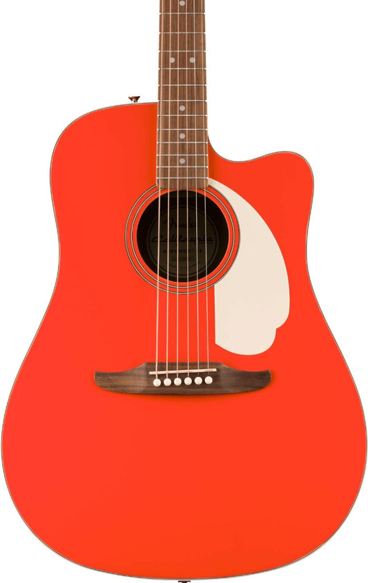 Fender California Standard Redondo CE Acoustic Guitar in Fiesta Red