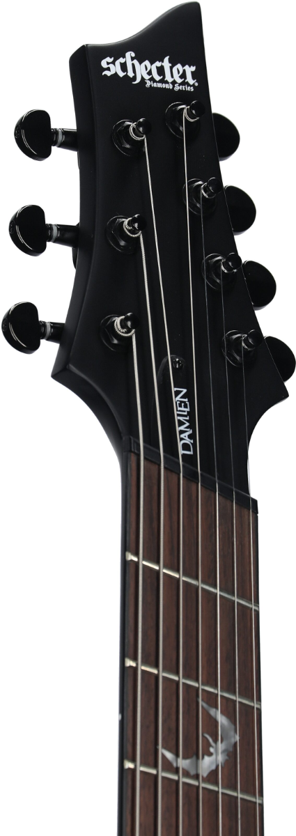 Schecter Damien 7 Multiscale 7 String in Satin Black