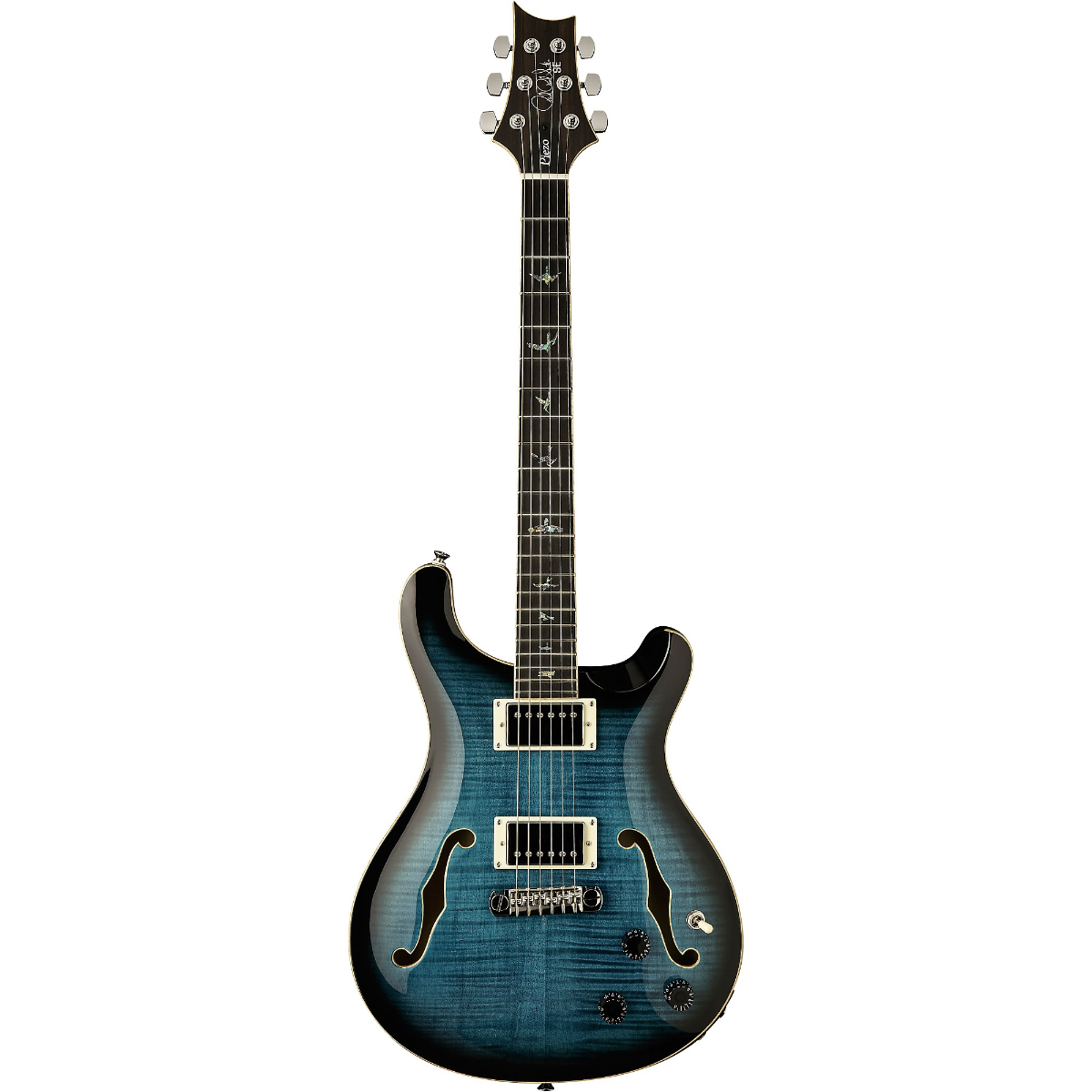 PRS SE Hollowbody II Piezo in Peacock Blue Burst
