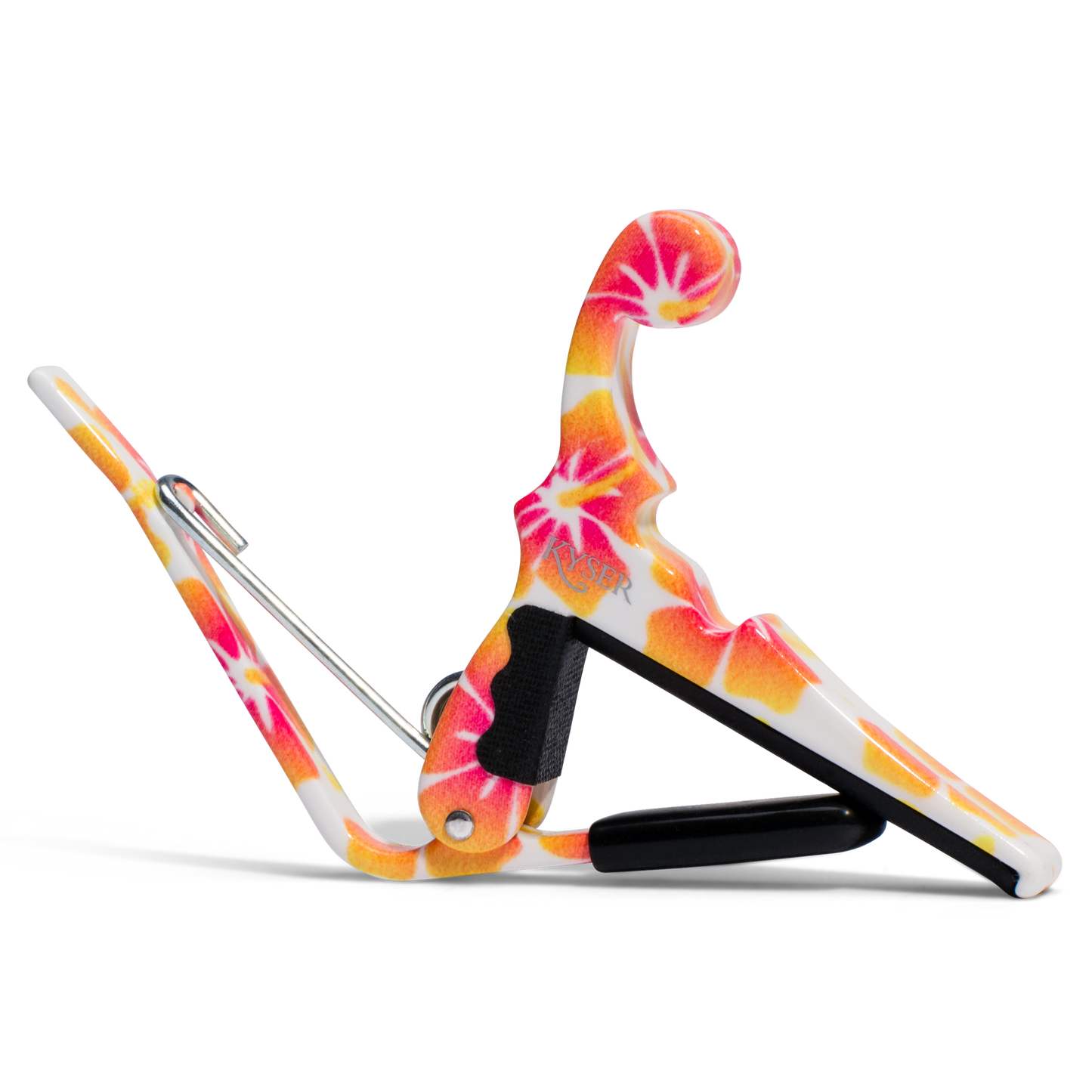 Kyser Quick Change Capo for Ukulele in Pastel Hibiscus