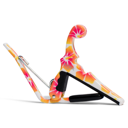 Kyser Quick Change Capo for Ukulele in Pastel Hibiscus