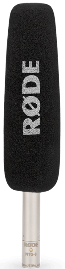 Rode NTG3 Shotgun Condenser Microphone in Silver