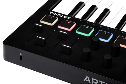 Arturia MiniLAB 3 Compact MIDI Keyboard & Pad Controller in Black