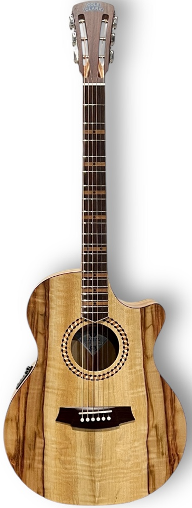 Cole Clark Studio Recording Deluxe Grand Auditorium Acoustic Electric Guitar in Natural