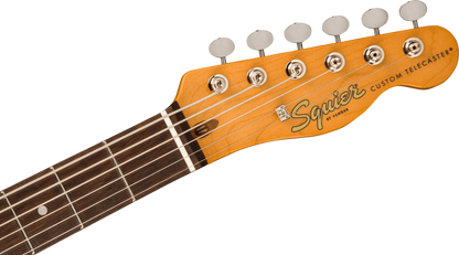 Squier  Classic Vibe Baritone Custom Telecaster, Laurel Fingerboard, Parchment Pickguard in Purple Sparkle