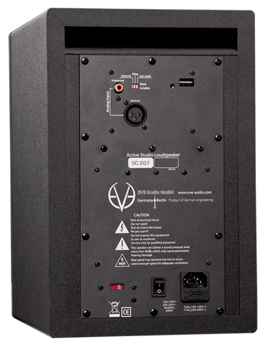 EVE Audio SC207 2 Way 6.5" Professional Studio Monitor Speaker