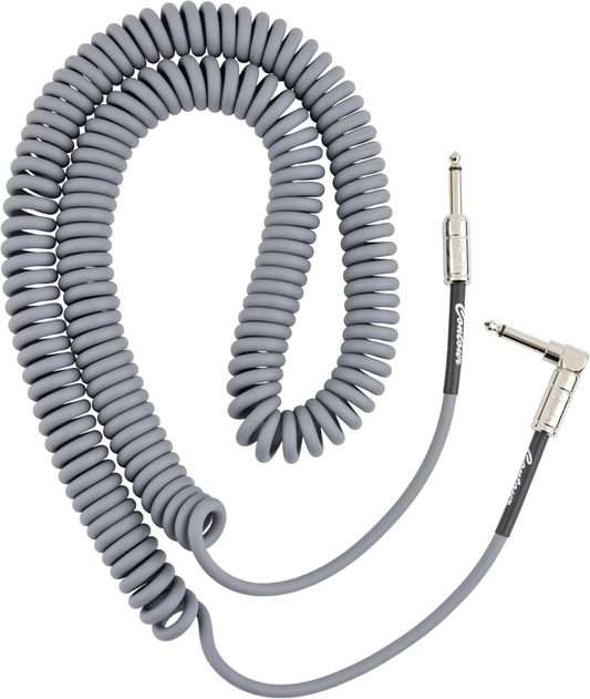 Fender Contour™ Series 30'  Coil Instrument Cable in Inca Silver