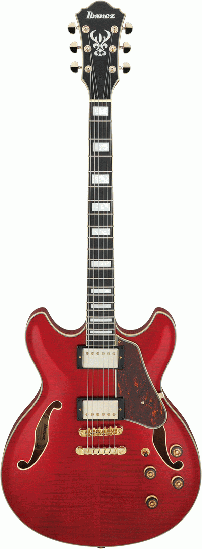 Ibanez AS93FM Electric Guitar in Transparent Cherry Red