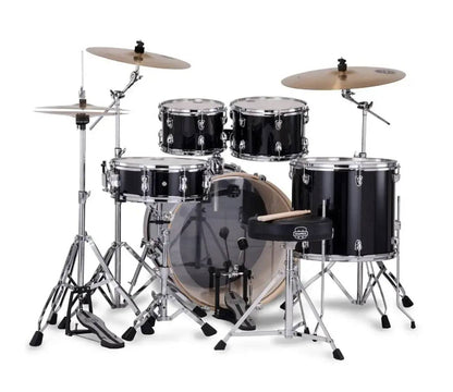 Mapex Venus 5-Piece Rock Complete Drum Kit in Black Galaxy Sparkle