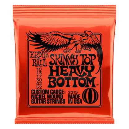 Ernie Ball Skinny Top Heavy Bottom Slinky Nickel Wound Electric Guitar Strings 10-52 Gauge
