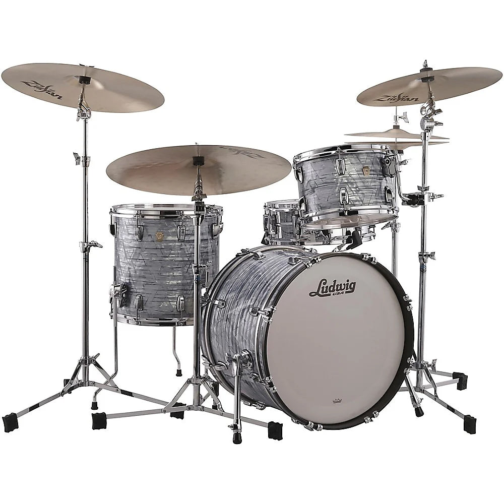 Ludwig Classic Maple Downbeat 3 Piece Shell Pack in Sky Blue