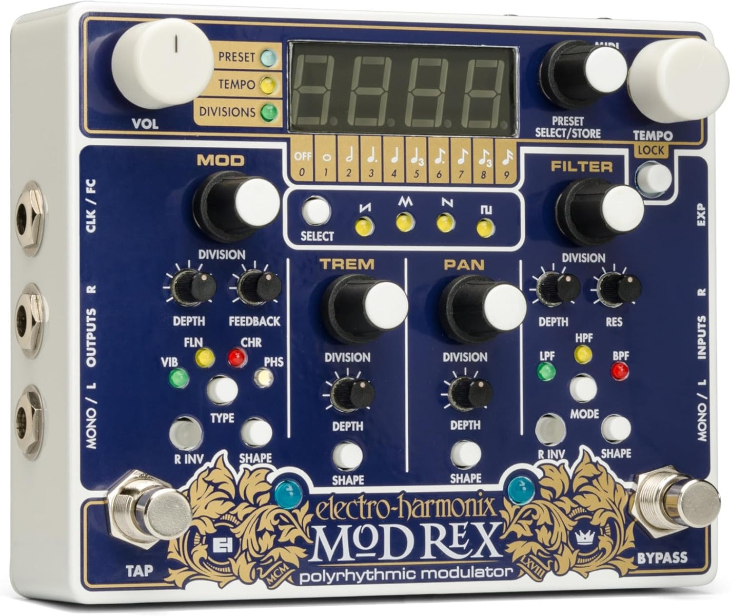 Electro Harmonix Mod Rex Polyrhythmic Modulator Pedal