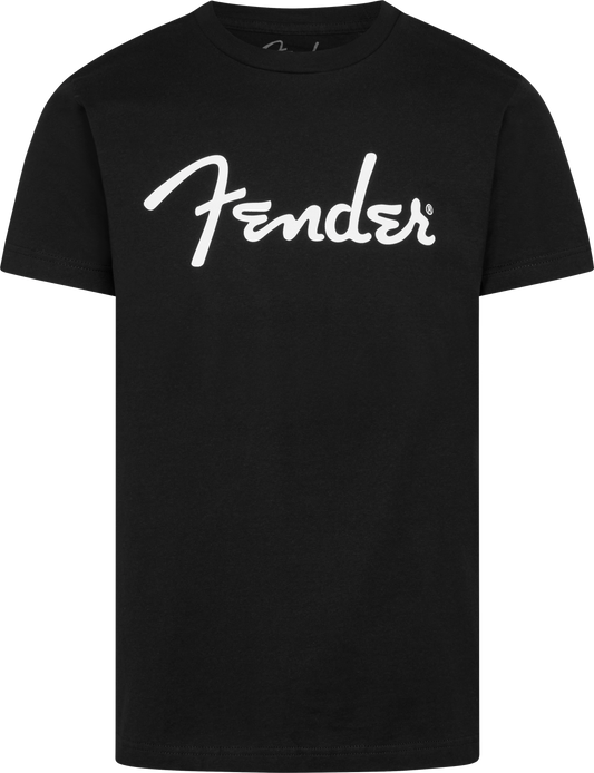 Fender Spaghetti Logo XXXL Size T-Shirt in Black