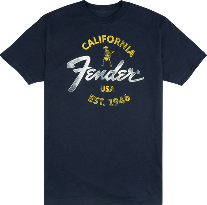 Fender Baja Blue XXL Size T-Shirt in Blue
