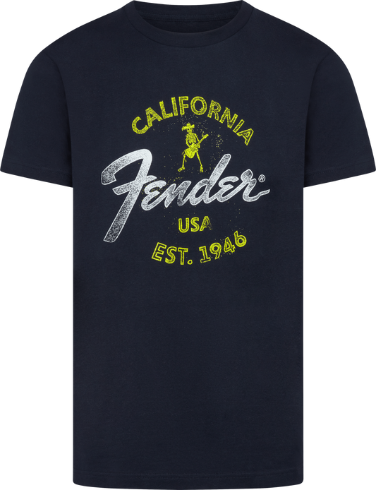 Fender Baja Blue XL Size T-Shirt in Blue