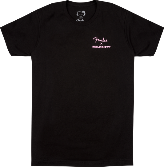Fender x Hello Kitty Back Logo Medium Size T-Shirt in Black