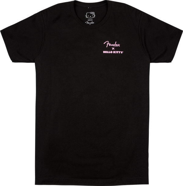 Fender x Hello Kitty Back Logo Medium Size T-Shirt in Black