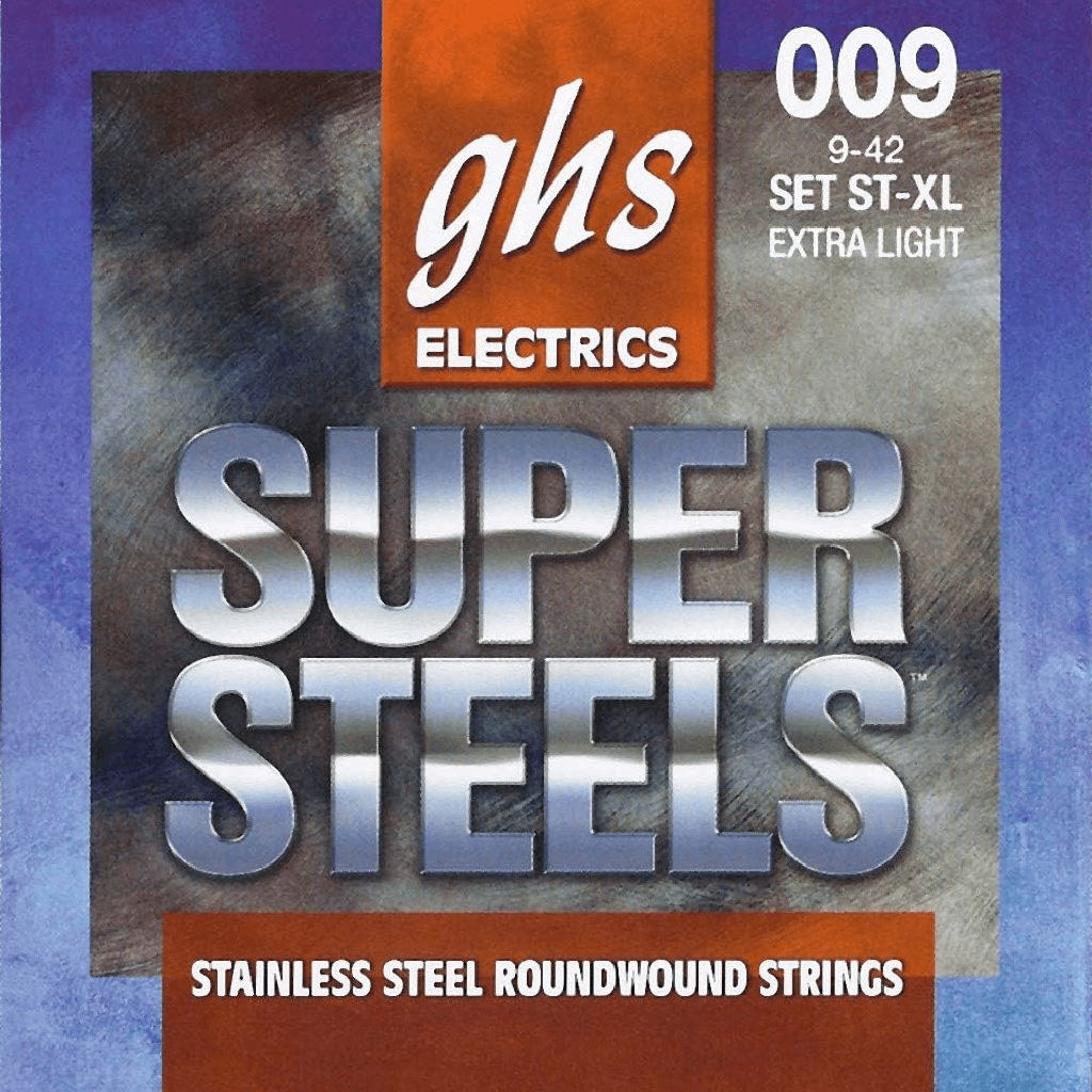 GHS STXL Super Steels  Extra Light Electric Guitar Strings 9-42 Gauge