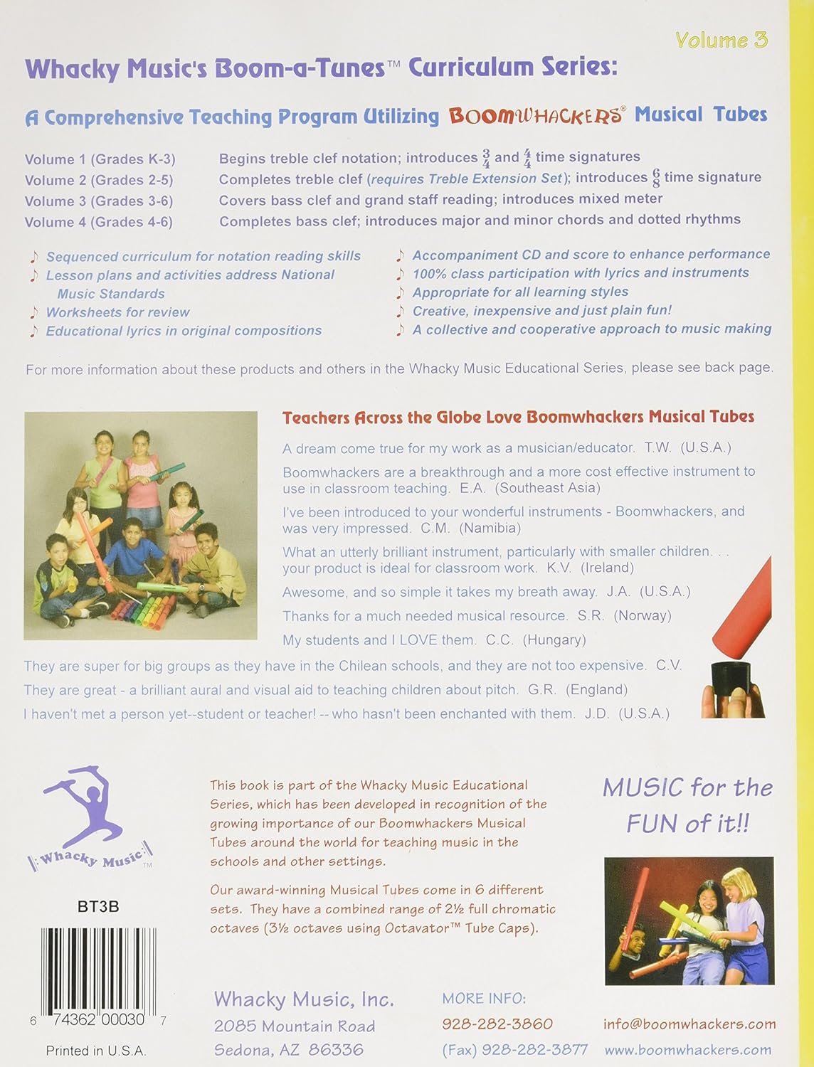 Boomwhackers Boom A Tunes Volume 3 Book