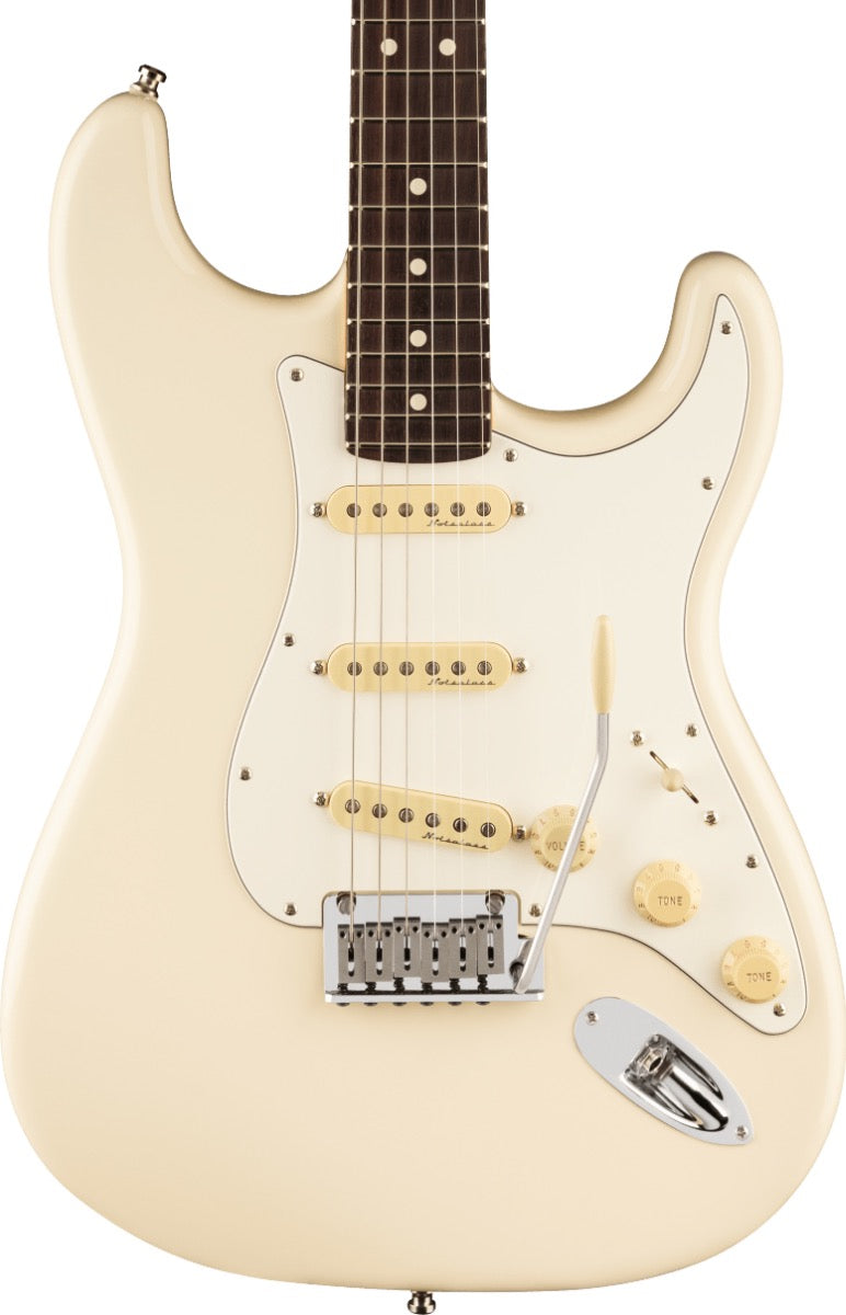 Fender Jeff Beck Stratocaster, Rosewood Fingerboard in Olympic White