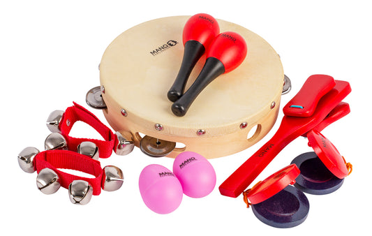 Mano Percussion 6 Piece Percussion Set and Bag