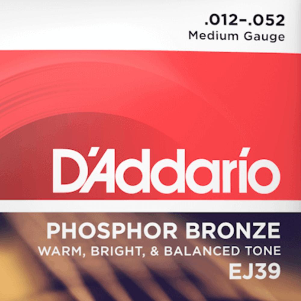 DAddario EJ39 12 String Phosphor Bronze Medium Acoustic Guitar Strings