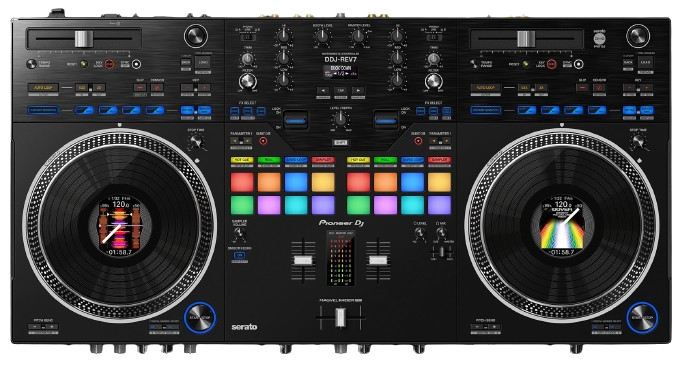 Pioneer DDJ-REV7 Scratch Style 2 Channel Professional DJ Controller in Black