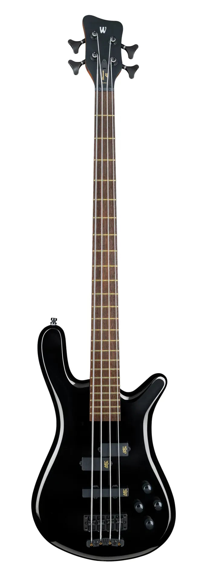Warwick TeamBuilt Pro Series Streamer LX 4-String in Solid Black
