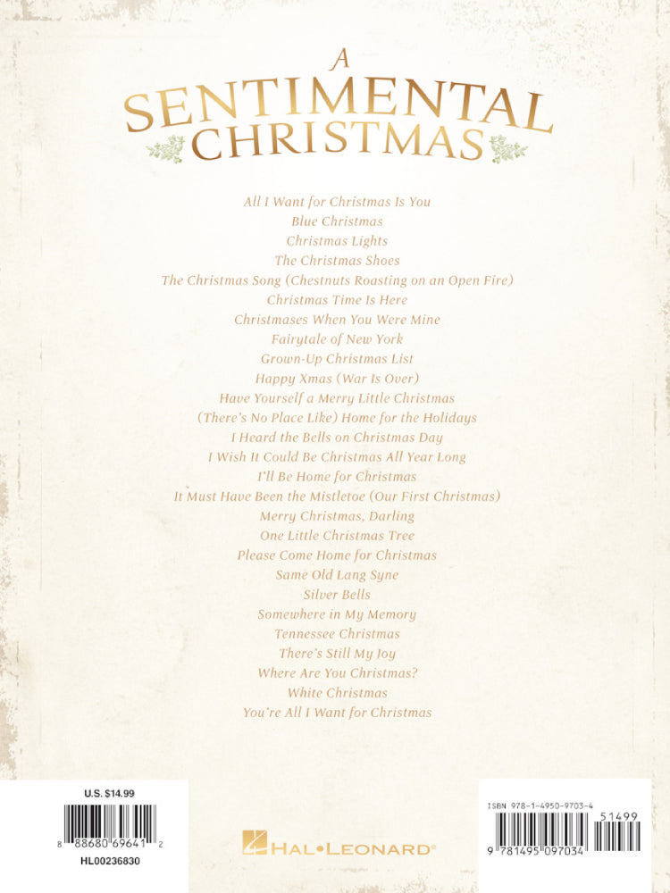 A Sentimental Christmas PVG