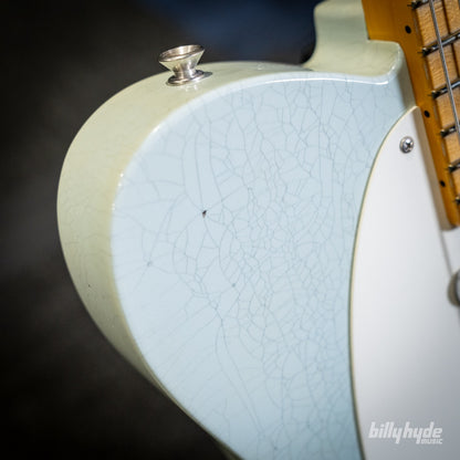 Fender Custom Shop 1955 Telecaster Journeyman Relic with Closet Classic Hardware Electric Guitar in Super Aged Sonic Blue