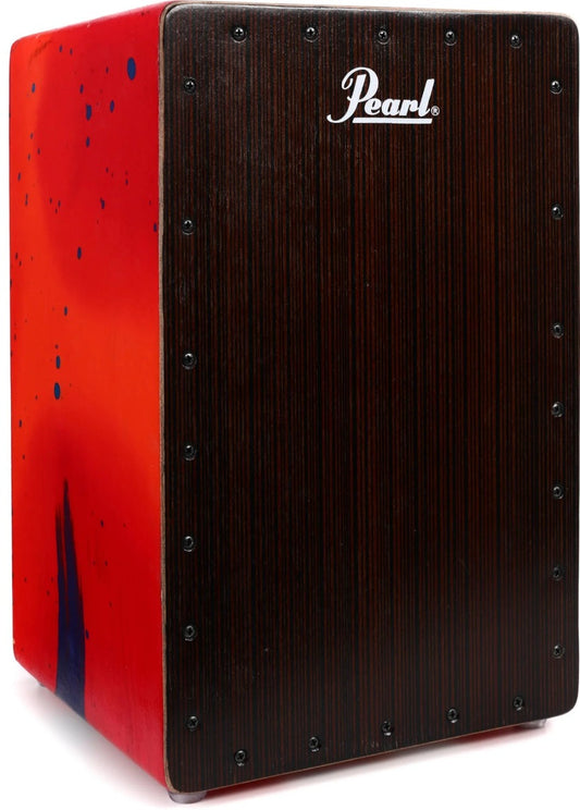 Pearl Percussion Primero Cajon in Abstract Red