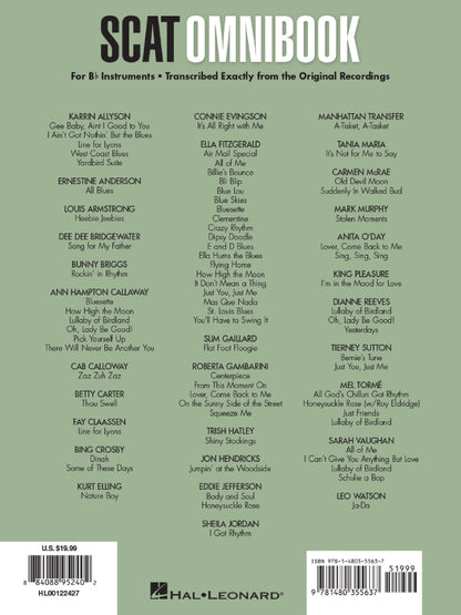 Scat Omnibook B Flat Edition