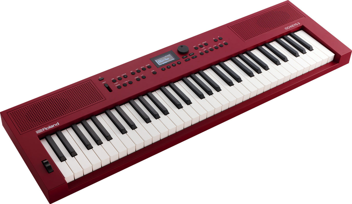 Roland GO KEYS 3 Music Creation Keyboard in Dark Red