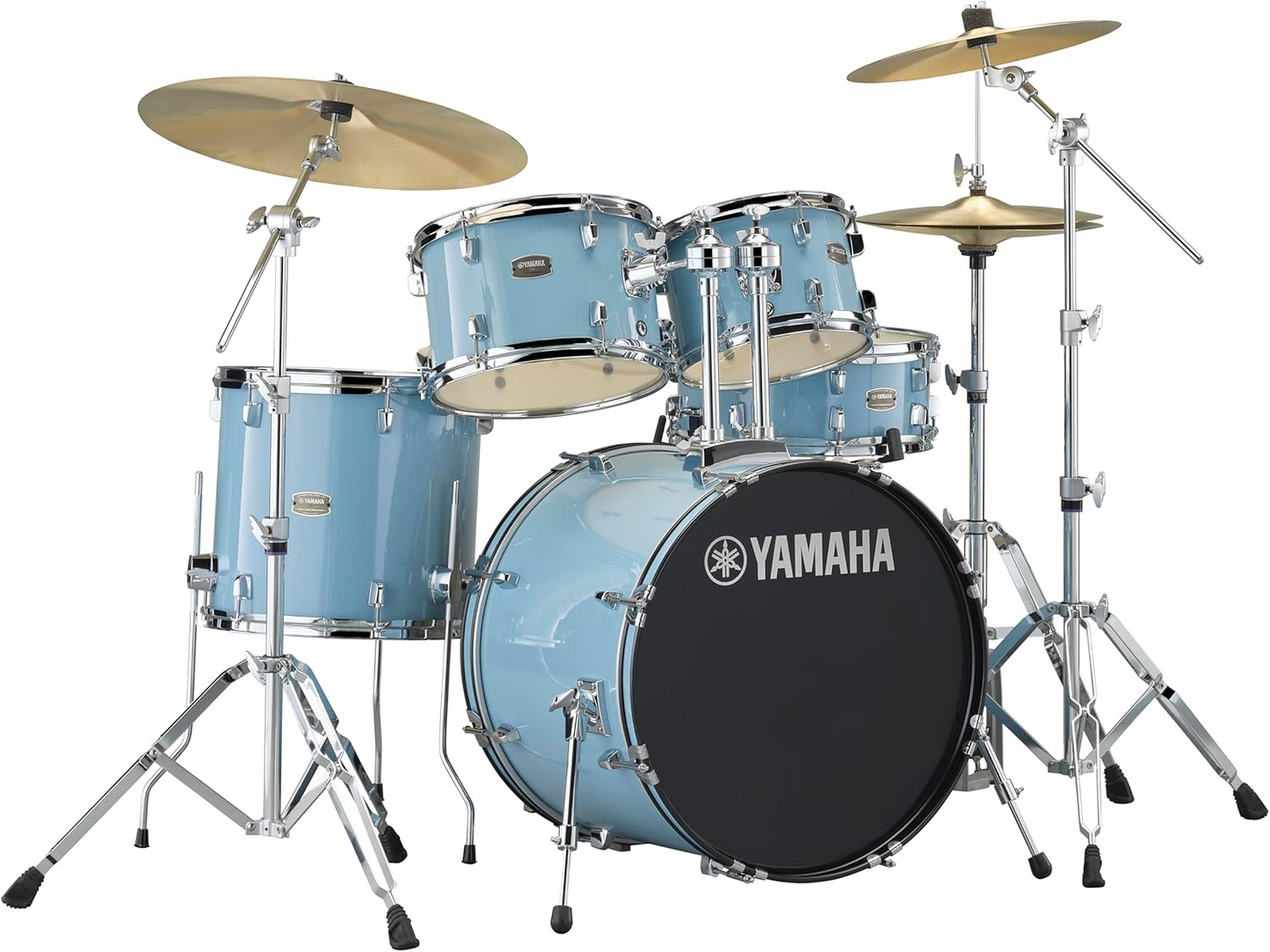 Yamaha Rydeen Fusion 5-Piece Drum Kit in Gloss Pale Blue