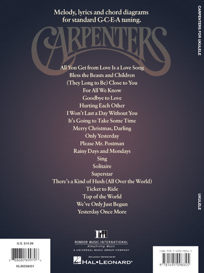 Carpenters for Ukulele