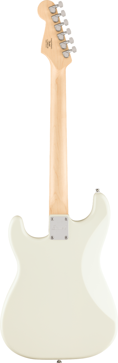 Squier FSR Squier Sonic Stratocaster HT HSS, Laurel Fingerboard, White Pickguard in Arctic White