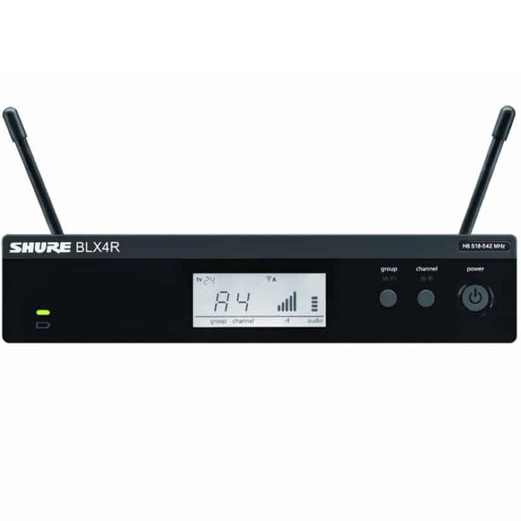 Shure Wireless 1/2R Handheld System BLX2 Tx; BETA58 Mic; BLX4R Rx Auto Setup 662-686MHz