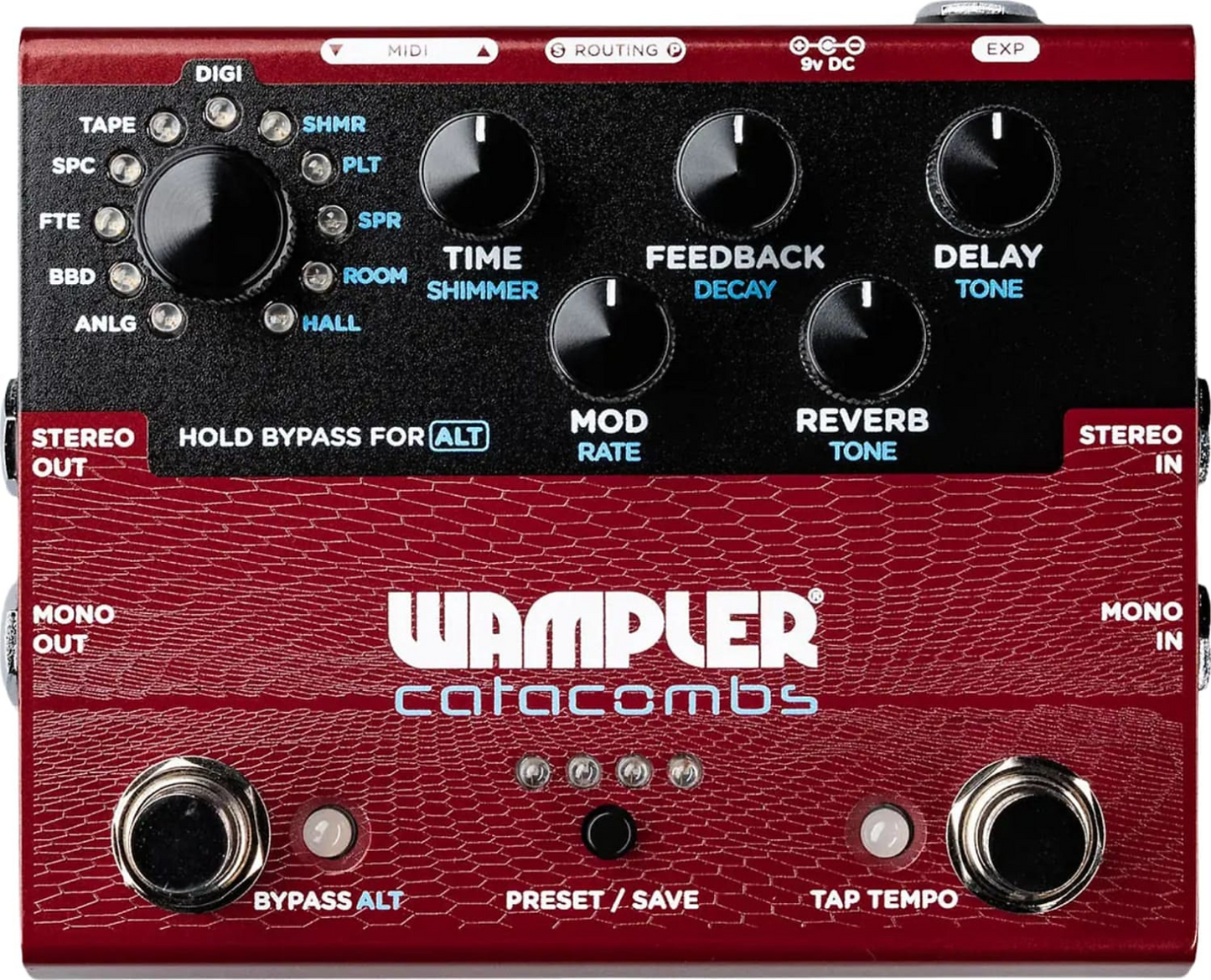 Wampler Catacombs Reverb and Delay Pedal