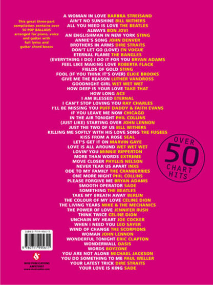 The Big Book Of Pop Ballads PVG