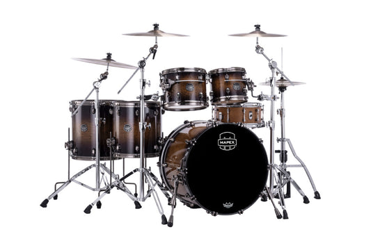 Mapex Saturn Evolution Maple Walnut 5 Piece Shell Pack in Exotic Night Forest Burst